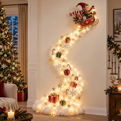 Light-Up Holiday Wall Scene – Warm LED Glow