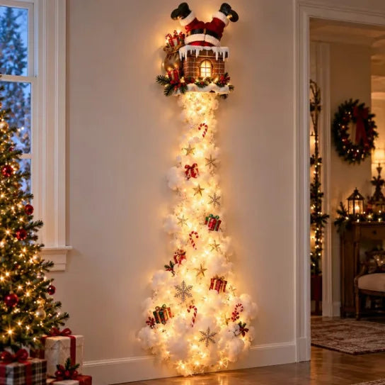 Light-Up Holiday Wall Scene – Warm LED Glow