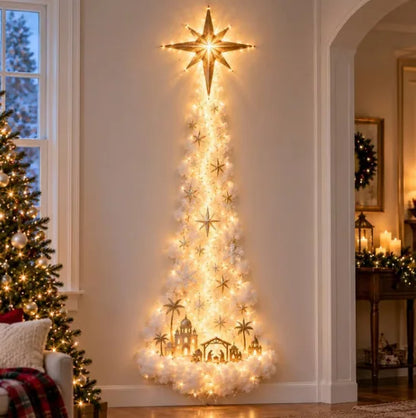 Light-Up Holiday Wall Scene – Warm LED Glow